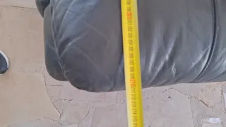 Sofá Polipiel Negro 2 Plazas