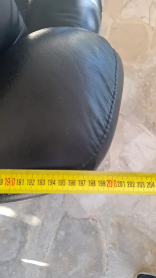 Sofá Polipiel Negro 2 Plazas