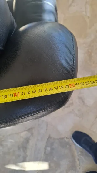 Sofá Polipiel Negro 2 Plazas