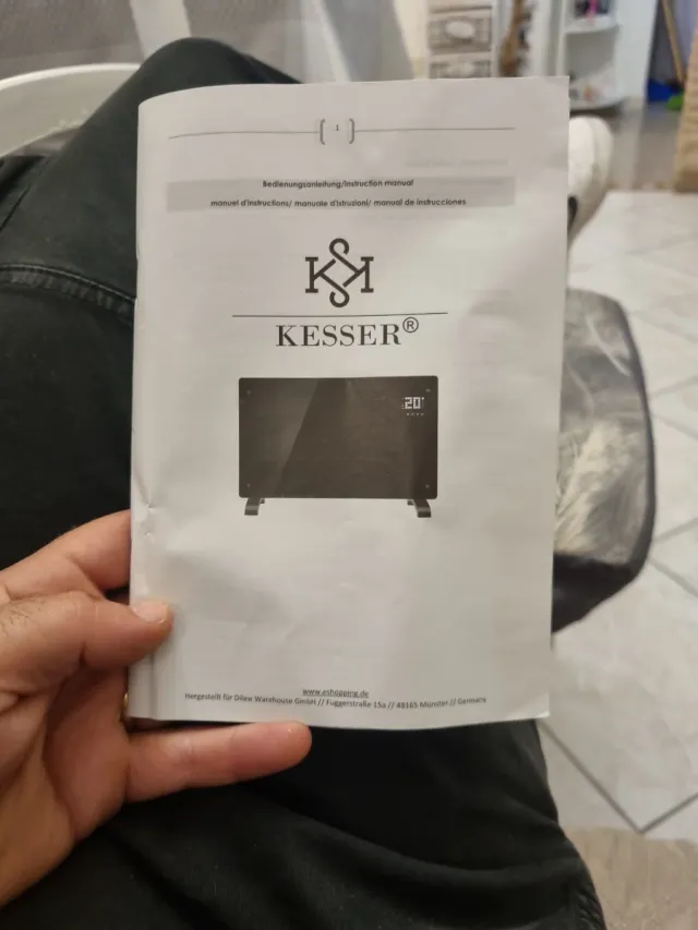 Termoconvettore KESSER in vetro wifi