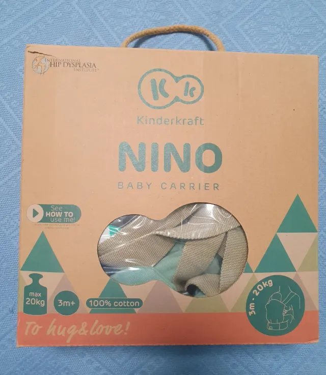 Mochila portabebés Kinderkraft NINO 3m+ 20kg