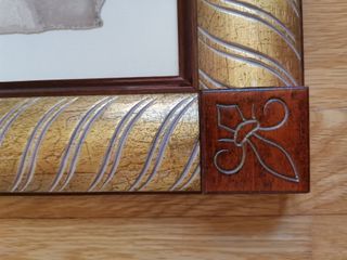 Pareja de cuadros con lámina de papel