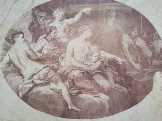 Pareja de cuadros con lámina de papel