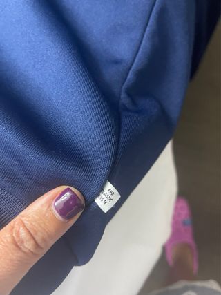 Sudadera Adidas cremallera azul Talla M