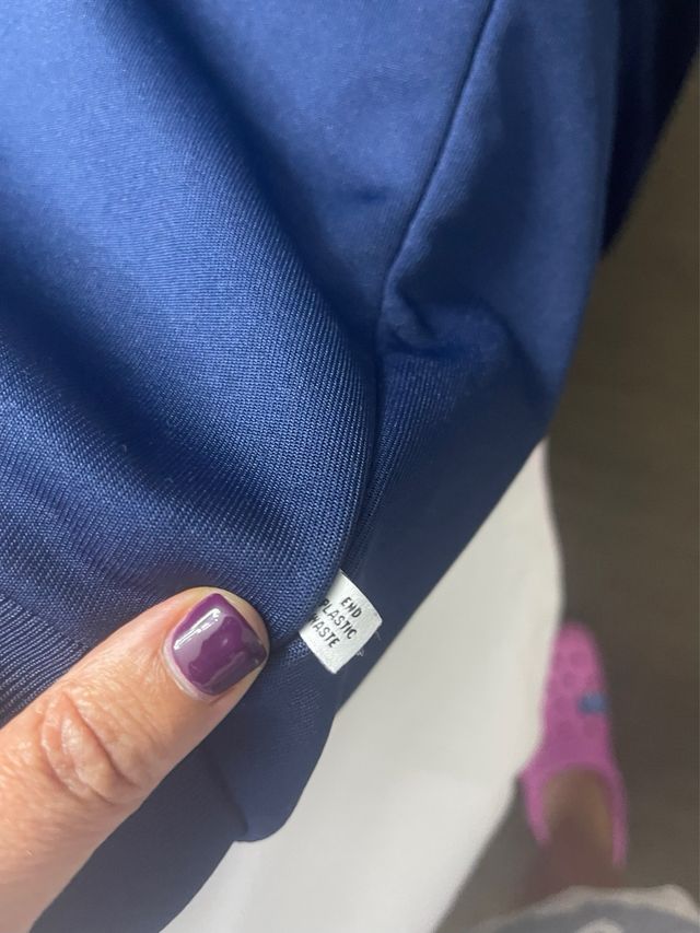 Sudadera Adidas cremallera azul Talla M