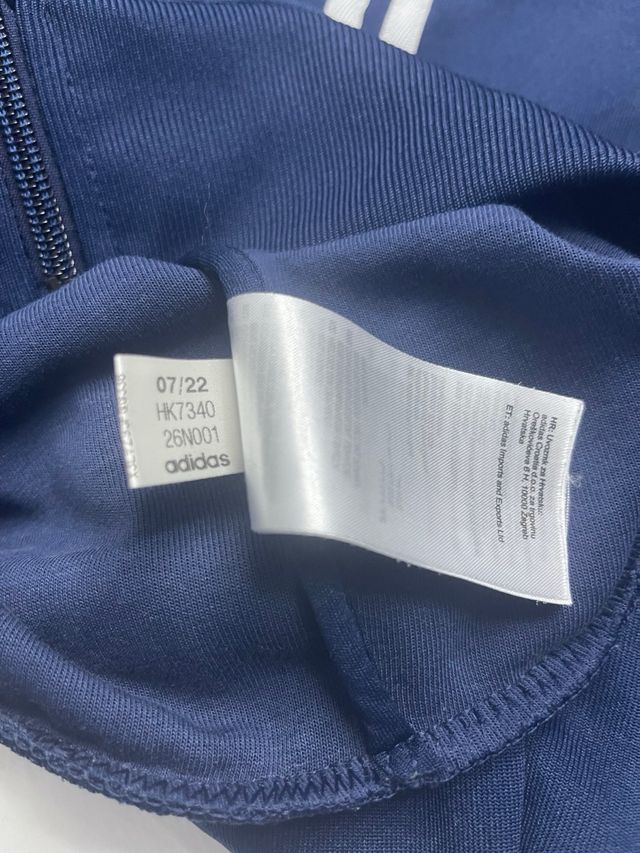 Sudadera Adidas cremallera azul Talla M