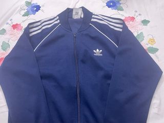 Sudadera Adidas cremallera azul Talla M