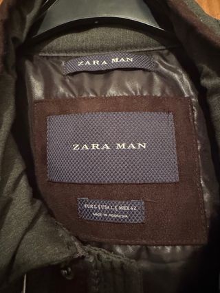 Chaleco Zara Hombre Verde y Marrón