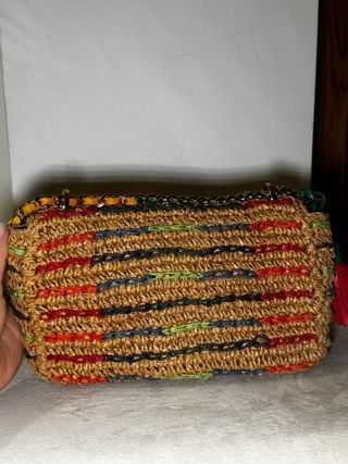 Bolso Carolina Herrera Rafia Multicolor