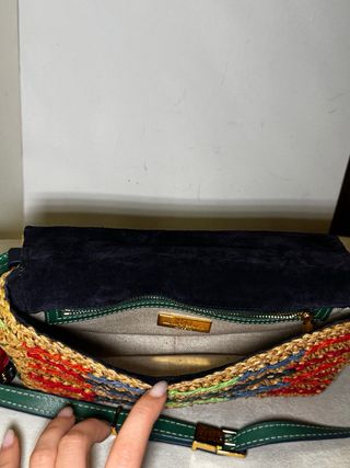 Bolso Carolina Herrera Rafia Multicolor