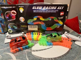 Pista Coches Carreras Glow Racing Set