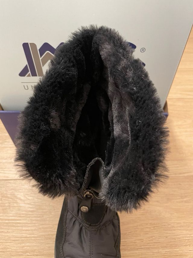 Botas impermeables plataforma negras talla 38