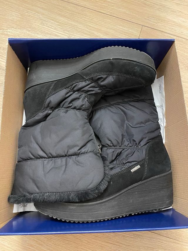 Botas impermeables plataforma negras talla 38