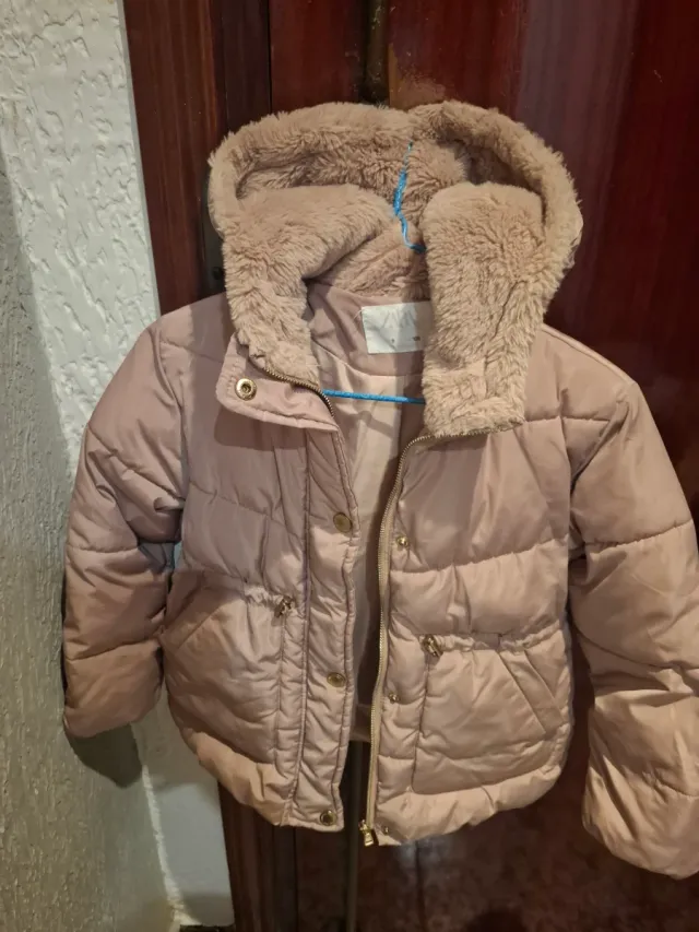 Chaqueta invierno niña rosa talla 8