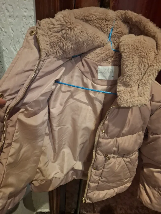 Chaqueta invierno niña rosa talla 8