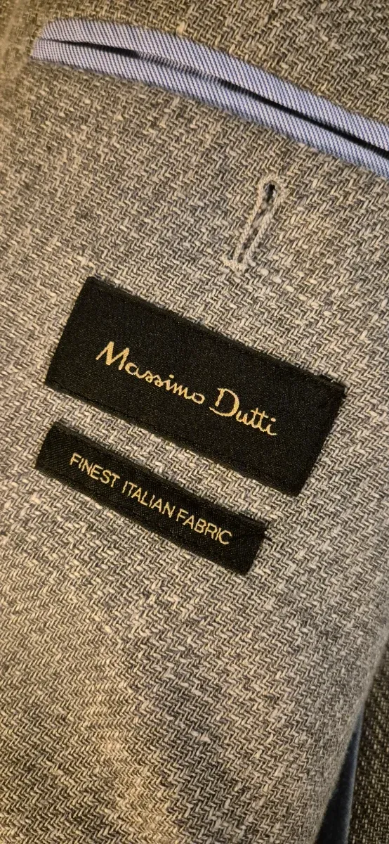 Americana azul y gris