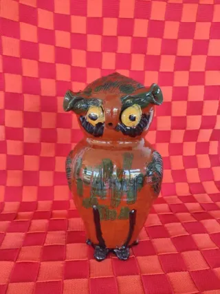 Botijo Búho Cerámica Esmaltada