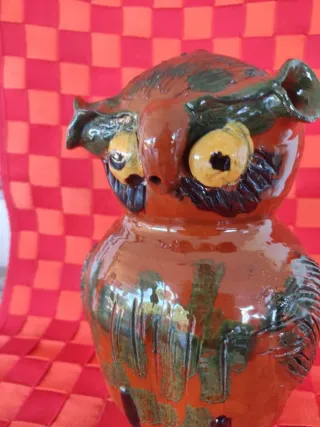 Botijo Búho Cerámica Esmaltada