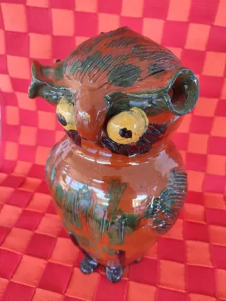 Botijo Búho Cerámica Esmaltada