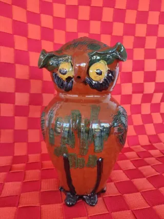 Botijo Búho Cerámica Esmaltada