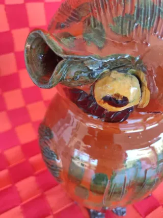 Botijo Búho Cerámica Esmaltada