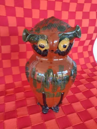 Botijo Búho Cerámica Esmaltada