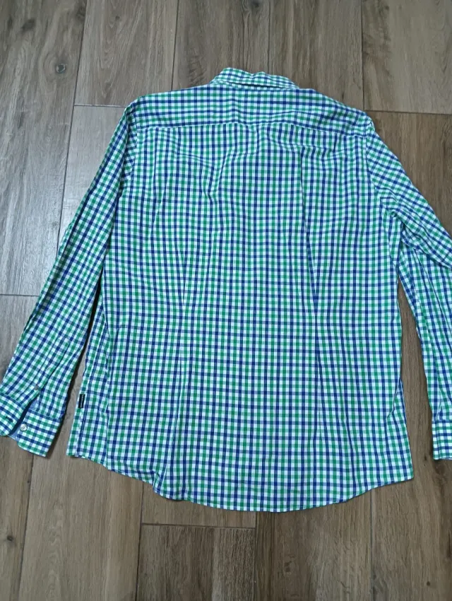 Camisa Roberto Verino cuadros azul y verde
