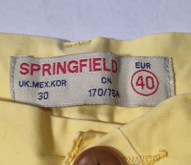Bermudas Springfield Amarillo Talla M