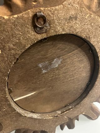 Specchio antico a raggiera oro/argento