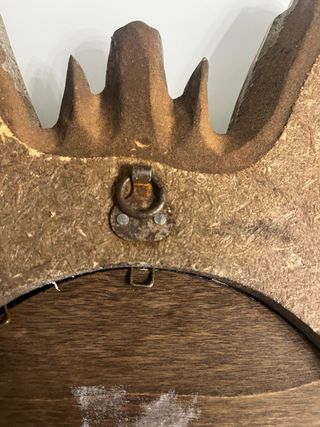 Specchio antico a raggiera oro/argento