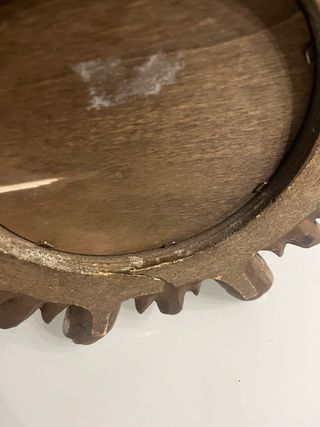 Specchio antico a raggiera oro/argento