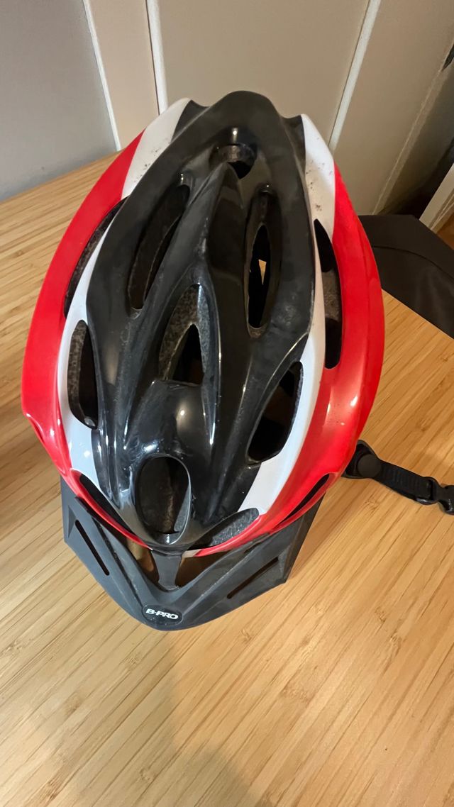 Casco B-PRO niño rojo/negro