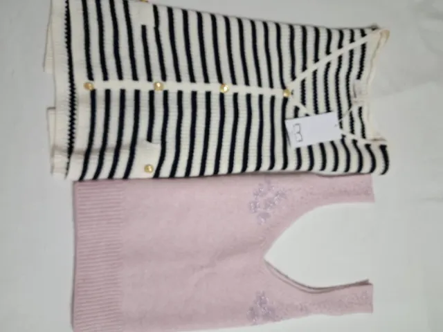 Chaleco Muker Punto Rayas Talla XL