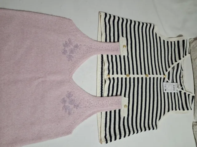 Chaleco Muker Punto Rayas Talla XL