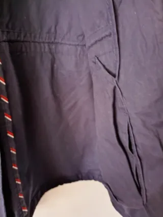 Blusão Pull Bear comprido azul escuro