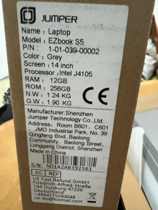 Portátil 12 RAM 256gb NUEVO