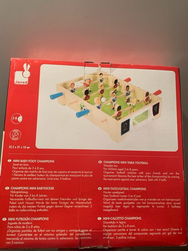 Futbolín Janod madera a partir 3 años