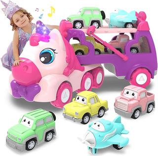 Camión Unicornio Transportador Juguetes