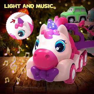 Camión Unicornio Transportador Juguetes
