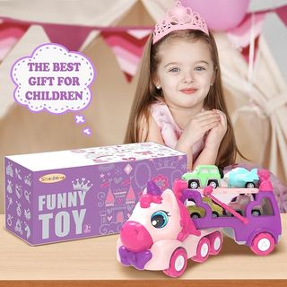 Camión Unicornio Transportador Juguetes