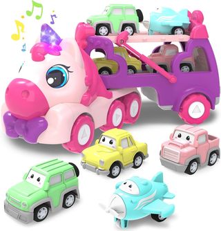 Camión Unicornio Transportador Juguetes