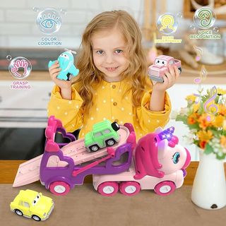 Camión Unicornio Transportador Juguetes