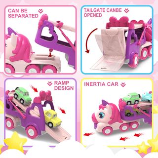 Camión Unicornio Transportador Juguetes