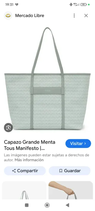 Bolso Grande Tous Verde