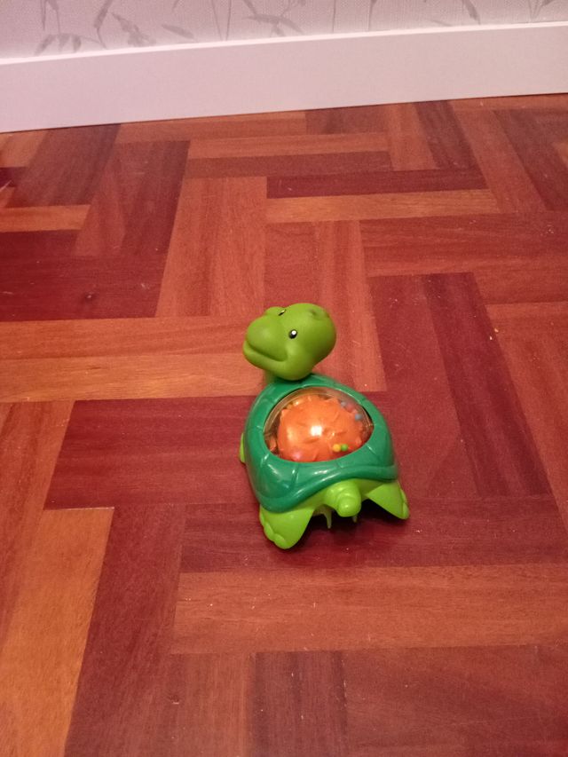 Tortuga de juguete con engranajes