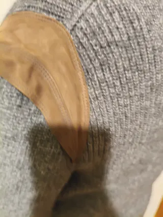 Cardigan uomo lana grigio marrone