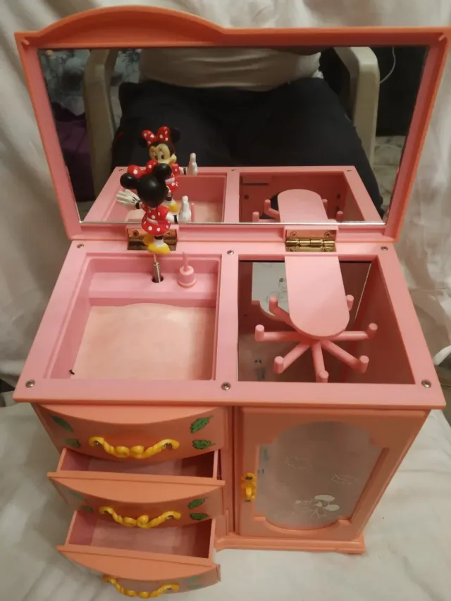 Cajita Musical Minnie Mouse Rosa