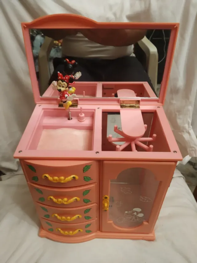 Cajita Musical Minnie Mouse Rosa