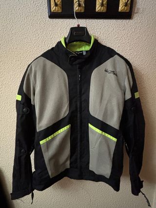 Chaqueta Moto Negra y Gris de verano Mgp.