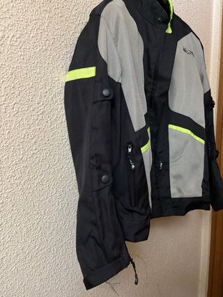 Chaqueta Moto Negra y Gris de verano Mgp.